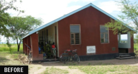 AFTER: New Water Catchment & Solar Unit